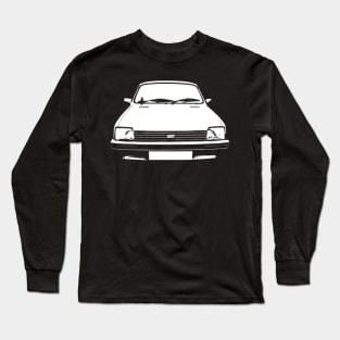 Austin Metro 1980s classic car monoblock white Long Sleeve T-Shirt